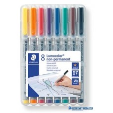 Alkoholmentes marker készlet, OHP, 0,4 mm, STAEDTLER 'Lumocolor® 311 S', 8 különböző szín