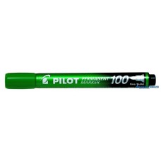 Alkoholos marker, 1-4,5 mm, kúpos, PILOT 'Permanent Marker 100', zöld