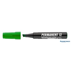 Alkoholos marker, 1-4 mm, vágott, ICO 'Permanent 12', zöld