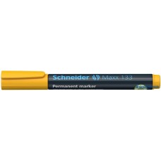 Alkoholos marker, 1-4 mm, vágott, SCHNEIDER 'Maxx 133', sárga