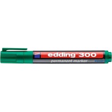 Alkoholos marker, 1,5-3 mm, kúpos, EDDING '300', zöld