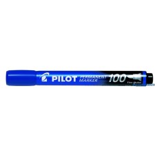 Alkoholos marker, 1 mm, kúpos, PILOT 'Permanent Marker 100', kék
