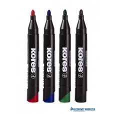 Alkoholos marker, 3-5 mm, kúpos, KORES 'K-Marker', 4 különböző szín