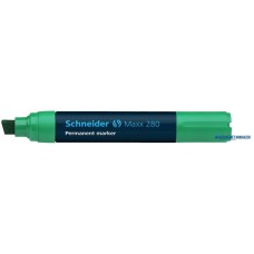 Alkoholos marker, 4-12 mm, vágott, SCHNEIDER 'Maxx 280', zöld