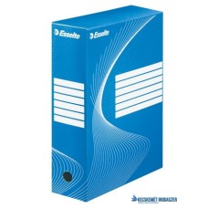Archiválódoboz, A4, 100 mm, karton, ESSELTE 'Boxycolor', kék