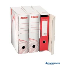 Archiválódoboz, iratrendezőnek, 97 mm, újrahasznosított karton, ESSELTE 'Standard', fehér