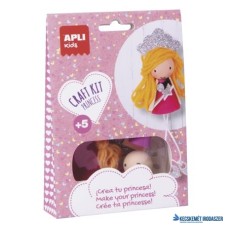 Bábukészítő készlet, APLI Kids 'Craft Kit', hercegnő