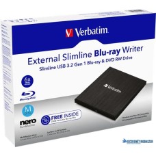 BluRay  író, USB 3.0, külső, VERBATIM