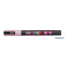 Dekormarker, 0,9-1,3 mm, UNI'Posca PC-3ML', fényes rózsaszín