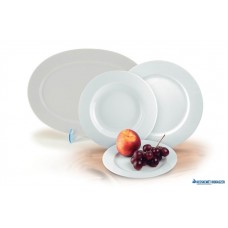 Desszertes tányér,ROTBERG, fehér, 19 cm, 6db-os szett, 'Basic'