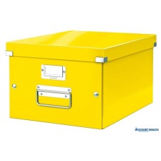 Doboz, A4 méret, LEITZ 'Click&Store', sárga