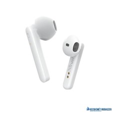 Fülhallgató, TWS vezeték nélküli, Bluetooth 5.0, TRUST 'Primo', fehér