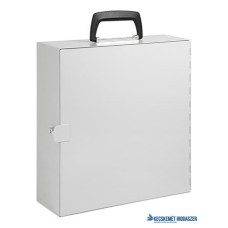Fém iratrendező tároló doboz,  A4,36,5x33x11 cm, WEDO világos szürke