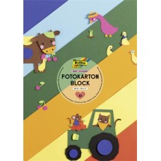 Dekorkarton, 2 oldalas, A3, 300 g, 10 lap, FOLIA, „Basic”, vegyes színek