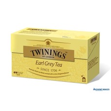 Fekete tea, 25x2 g, TWININGS 'Earl grey'