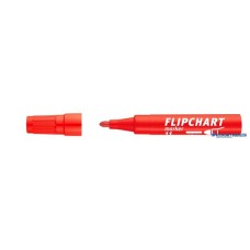 Flipchart marker, 1-3 mm, kúpos, ICO 'Artip 11', piros