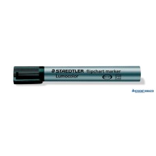 Flipchart marker, 2 mm, kúpos, STAEDTLER 'Lumocolor 356', fekete