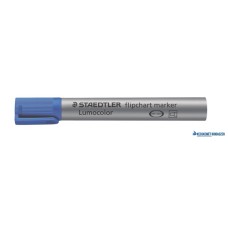 Flipchart marker, 2 mm, kúpos, STAEDTLER 'Lumocolor 356', kék