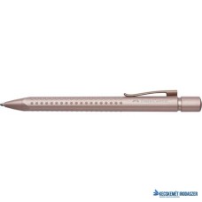 Golyóstoll, 0,5 mm,  nyomógombos, rózsaszín tolltest, FABER-CASTELL 'Grip 2010-M', kék