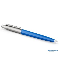 Golyóstoll, 0,7 mm, ezüst színű klip, kék tolltest, PARKER 'Royal Jotter Originals', kék