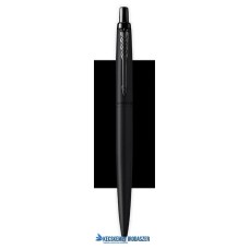 Golyóstoll, 0,7 mm, nyomógombos, fekete színű klip, matt fekete tolltest, PARKER, 'Royal Jotter XL', kék