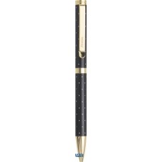 Golyóstoll, 1,0 mm, arany színű klip, fekete tolltest, FILOFAX 'Moonlight', fekete