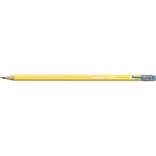 Grafitceruza radírral, HB, hatszögletű, STABILO 'Pencil 160', sárga