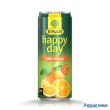 Gyümölcslé, 100%, 0,33 l, dobozos, RAUCH 'Happy day', Orange