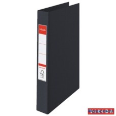 Gyűrűs könyv, 2 gyűrű, 42 mm, A4, PP, ESSELTE 'Standard', Vivida fekete