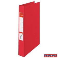 Gyűrűs könyv, 2 gyűrű, 42 mm, A4, PP, ESSELTE 'Standard', Vivida piros