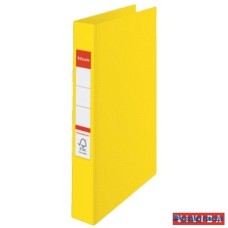 Gyűrűs könyv, 2 gyűrű, 42 mm, A4, PP, ESSELTE 'Standard', Vivida sárga
