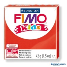 Gyurma, 42 g, égethető, FIMO 'Kids', piros