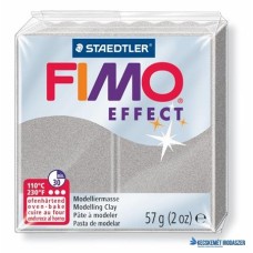 Gyurma, 57 g, égethető, FIMO 'Effect', ezüst