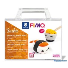 Gyurma készlet, 4x25 g, égethető, FIMO 'Soft Creative', sushi