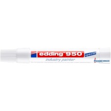 Jelölő marker, 10 mm, kúpos, EDDING '950', fehér