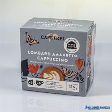 Kávékapszula, Dolce Gusto kompatibilis, 9 db, CAFE FREI 'Lombard amaretto cappuccino'
