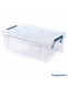 Műanyag tároló doboz, átlátszó, 10 liter, FELLOWES, 'ProStore™'