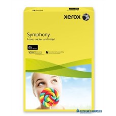 Másolópapír, színes, A4, 160 g, XEROX 'Symphony', sötétsárga (intenzív)
