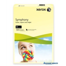 Másolópapír, színes, A4, 80 g, XEROX 'Symphony', világossárga (pasztell)