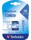 Memóriakártya, SDHC, 16GB, CL10/U1, 80/10 MB/s, VERBATIM Premium