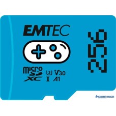 Memóriakártya, microSD, 256GB, UHS-I/U3/V30/A1, EMTEC 'Gaming'