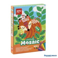 Mozaikos képkészítő készlet, APLI Kids 'Animals Mosaic', erdei állatok