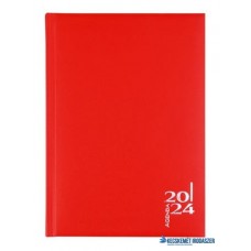 Naptár, tervező, A5, napi, VICTORIA OFFICE 'Next', piros (2024 évi)