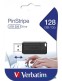 Pendrive, 128GB, USB 2.0, 10/4MB/sec, VERBATIM 'PinStripe', fekete