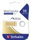 Pendrive, 16GB, USB 3.2, VERBATIM Executive Metal arany
