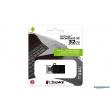 Pendrive, 32GB, USB 3.2/microUSB, KINGSTON 'Data Traveler MicroDuo 3 G2'