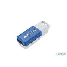 Pendrive, 64GB, USB 2.0, VERBATIM 'Databar', kék