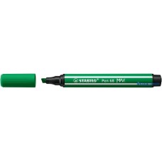 Rostirón, 1-5 mm, vágott hegy, STABILO 'Pen 68 MAX', zöld