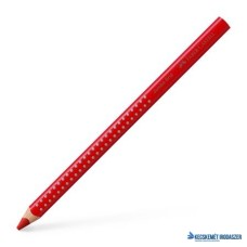Színes ceruza, háromszögletű, FABER-CASTELL 'Grip 2001 Jumbo', piros