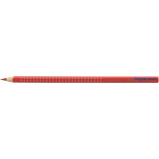 Színes ceruza, háromszögletű, FABER-CASTELL 'Grip 2001', piros